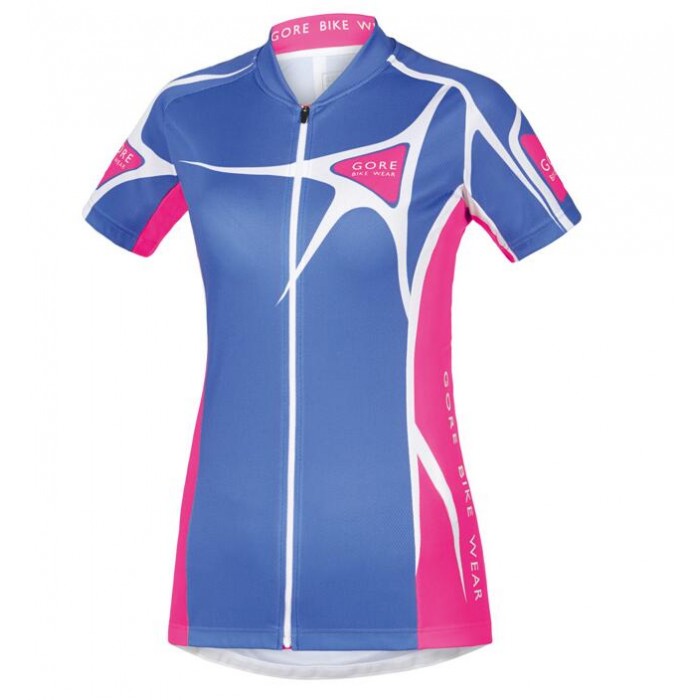 2016 GORE Radtrikot Kurzarm Damen Element Adrenaline 2.0 blau rose Fuchsie Radtrikot Kaufen