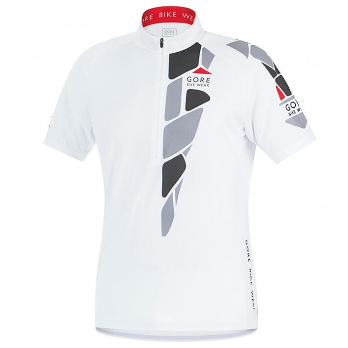 2016 GORE Element K-Rock Weiß rot Radtrikot Kurzarm Radtrikot Kaufen