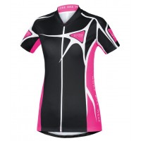 2016 GORE Radtrikot Kurzarm Damen Element Adrenaline 2.0 schwarz rose Fuchsie Radtrikot Kaufen