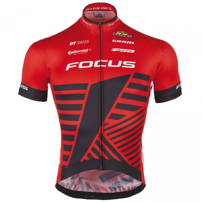 2016 GSG Focus XC Rouge Fahrradbekleidung Kurzarm Radtrikot Radtrikot Kaufen