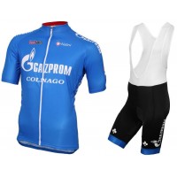 2016 Gazprom-Rusvelo Fahrradbekleidung Satz Fahrradtrikot Kurzarm Trikot und Kurz Trägerhose Radtrikot Kaufen