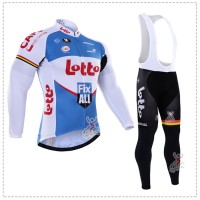 2016 Lotto Fix All Fahrradbekleidung Radtrikot Satz Langarm und Lange Trägerhose Radtrikot Kaufen