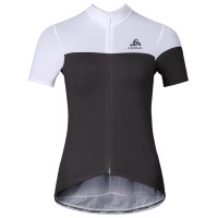 2016 Odlo Kamikaze Damen schwarz Weiß Fahrradbekleidung Kurzarm Radtrikot Radtrikot Kaufen