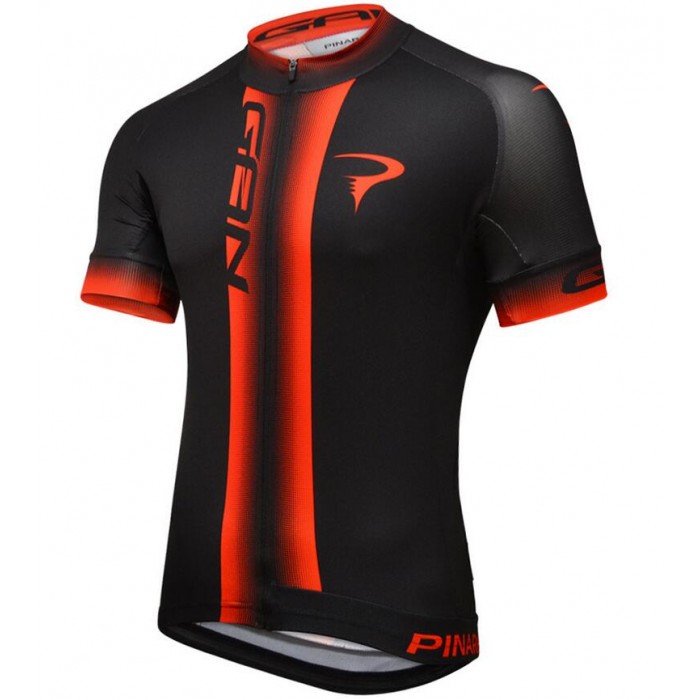 2016 Pinarello Gan Fahrradbekleidung Kurzarm Radtrikot schwarz rot Radtrikot Kaufen