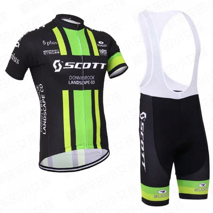 2016 Scott Fahrradbekleidung Satz Fahrradtrikot Kurzarm Trikot und Kurz Trägerhose Radtrikot Kaufen