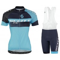 2016 Scott RC Pro Tec rayon de miel schwarz blau Damens Fahrradbekleidung Satz Fahrradtrikot Kurzarm Trikot und Kurz Tr Radtrikot Kaufen