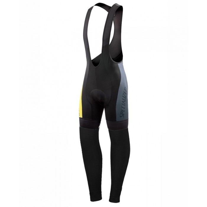 2016 Specialized Pro Team SZK Schwarz-Grau-Gelb Lang Trägerhose Radtrikot Kaufen