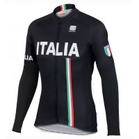 2016 Sportful Italy IT Schwarz Radtrikot Langarm Radtrikot Kaufen