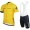 2016 Strava gelb Fahrradbekleidung Satz Fahrradtrikot Kurzarm Trikot und Kurz Trägerhose Radtrikot Kaufen