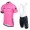 2016 Strava rose Fahrradbekleidung Satz Fahrradtrikot Kurzarm Trikot und Kurz Trägerhose Radtrikot Kaufen