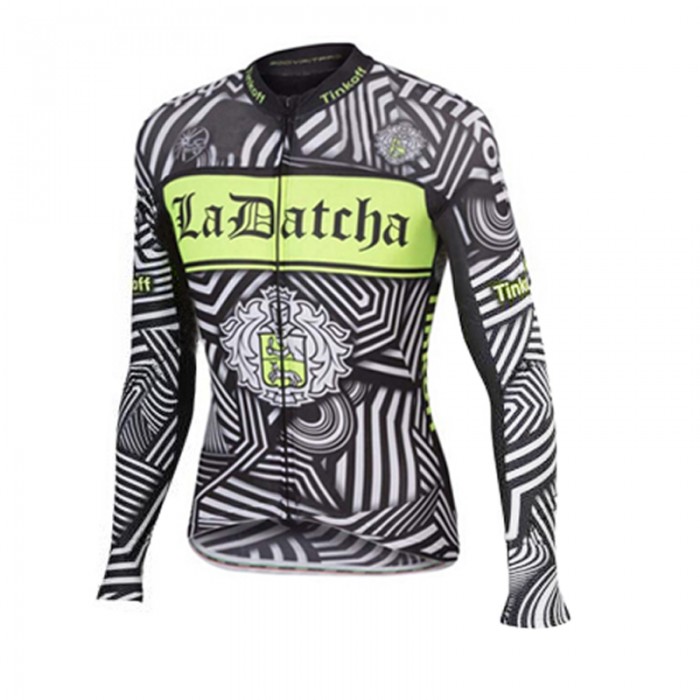 2016 Tinkoff Saxo Bank Fluo Yellow Fahrradtrikot Langarm Radtrikot Kaufen
