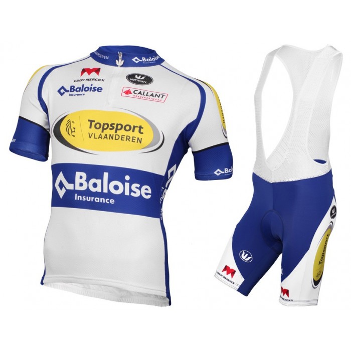 2016 TopSport Vlaanderen-Balois Fahrradbekleidung Satz Fahrradtrikot Kurzarm Trikot und Kurz Trägerhose Radtrikot Kaufen