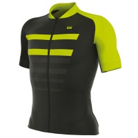 2017 Ale PRR 2.0 Piuma Radtrikot Kurzarm Schwarz Gelb Fluo Radtrikot Kaufen