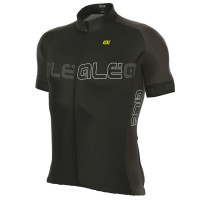 2017 Ale Excel Basic Radtrikot Kurzarm Schwarz Grau Radtrikot Kaufen