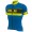 2017 Ale Graphics PRR Bermuda Radtrikot Kurzarm Blau Gelb Fluo Radtrikot Kaufen