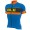 2017 Ale Graphics PRR Bermuda Radtrikot Kurzarm Blau Orange Fluo Radtrikot Kaufen