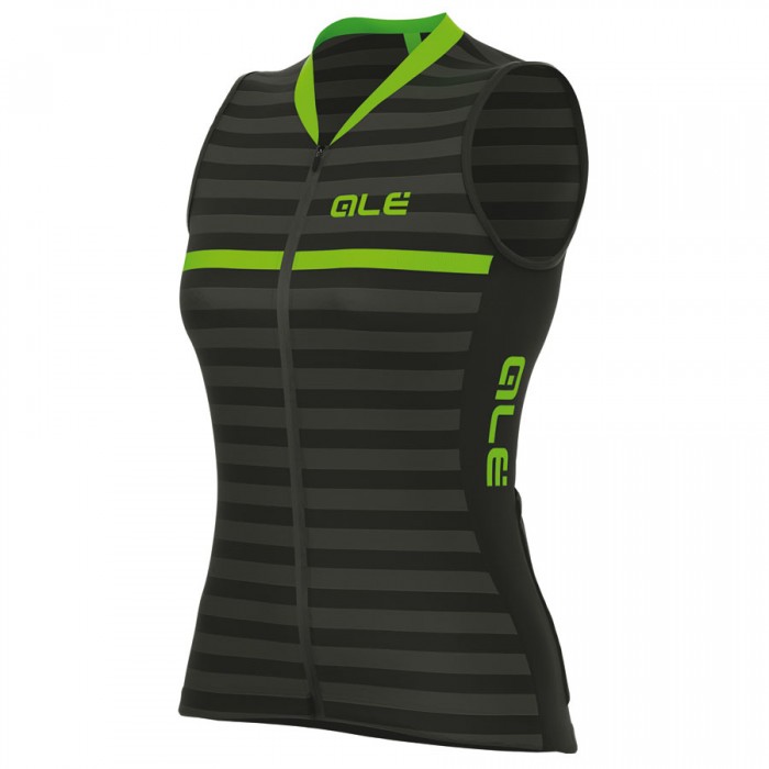 2017 Damen ärmelloses Trikot S/M Ale Excel Surf-Schwarz Grün Radtrikot Kaufen