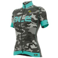 2017 Damen Ale Graphics PRR Camo Radtrikot Kurzarm Light Blau Radtrikot Kaufen