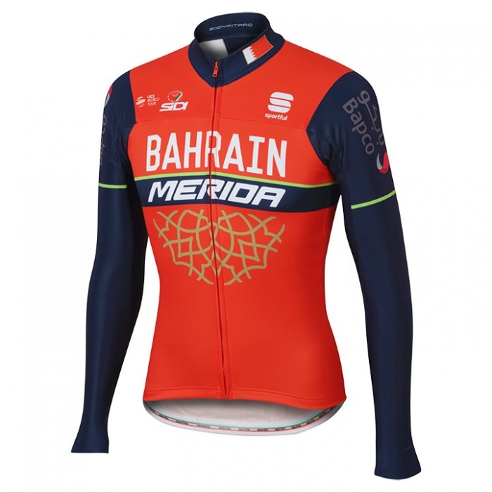 BAHRAIN-MERIDA Radtrikot Langarm 2017 Radtrikot Kaufen
