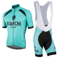 Bianchi Milano 2017 Fahrradbekleidung Satz Radtrikot Kurzarm+Kurz Trägerhose A1 Radtrikot Kaufen