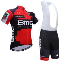 BMC 2017 Proteam Fahrradbekleidung Satz Radtrikot Kurzarm+Kurz Trägerhose Radtrikot Kaufen