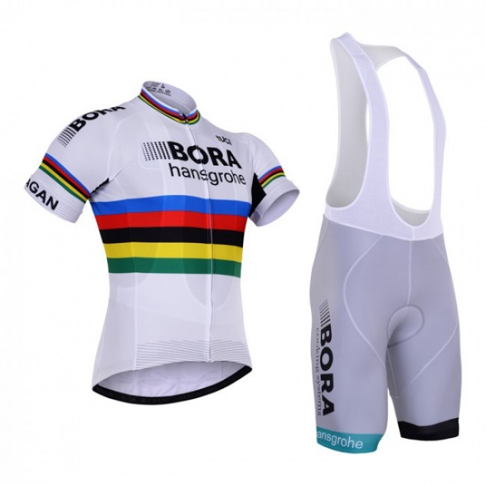 2017 BORA Hansgrohe Fahrradbekleidung Satz Radtrikot Kurzarm+Kurz Trägerhose Radtrikot Kaufen