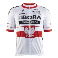 BORA Hansgrohe Pro Team 2017 Championnat Polonais Radtrikot Kurzarm Radtrikot Kaufen