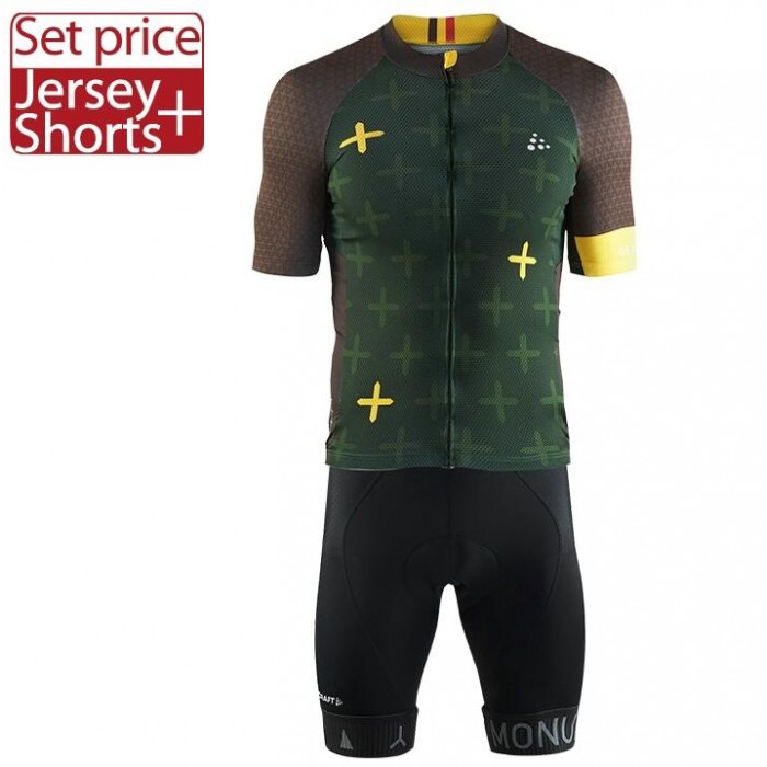 CRAFT MONUMENTS De Ronde 2017 Fahrradbekleidung Satz Radtrikot Kurzarm+Kurz Radhose Radtrikot Kaufen
