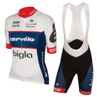 2017 Cervelo Bigla Fahrradbekleidung Satz Radtrikot Kurzarm+Kurz Trägerhose Radtrikot Kaufen