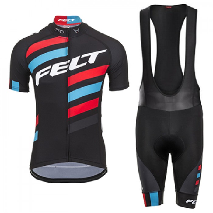 2017 Felt Fahrradbekleidung Satz Radtrikot Kurzarm+Kurz Trägerhose Schwarz Radtrikot Kaufen