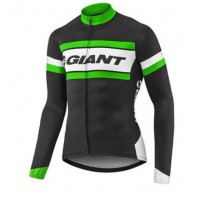 2017 Giant Grün Schwarz Radtrikot Langarm Radtrikot Kaufen