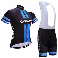2017 Giant Fahrradbekleidung Satz Radtrikot Kurzarm+Kurz Trägerhose Schwarz Radtrikot Kaufen