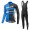 2017 Giant Fahrradbekleidung Satz Radtrikot Langarm+Lang Trägerhose Blau Radtrikot Kaufen
