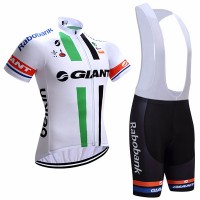 2017 Giant Fahrradbekleidung Satz Radtrikot Kurzarm+Kurz Trägerhose Weiß Radtrikot Kaufen