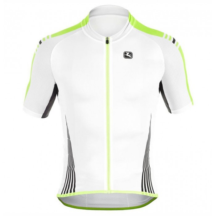 2017 Giordana Sahara Weiß-Vert Radtrikot Kurzarm Radtrikot Kaufen