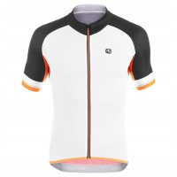 2017 Giordana Silber Line Weiß-Noir-orange Radtrikot Kurzarm Radtrikot Kaufen