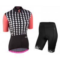 2017 Nalini PRO Optical Damen Schwarz Fahrradbekleidung Satz Radtrikot Kurzarm+Kurz Trägerhose Radtrikot Kaufen