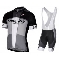 2017 Nalini PRO Artico Schwarz-Gris Fahrradbekleidung Satz Radtrikot Kurzarm+Kurz Trägerhose Radtrikot Kaufen