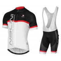 2017 Nalini PRO Brivio Schwarz-Weiß Fahrradbekleidung Satz Radtrikot Kurzarm+Kurz Trägerhose Radtrikot Kaufen