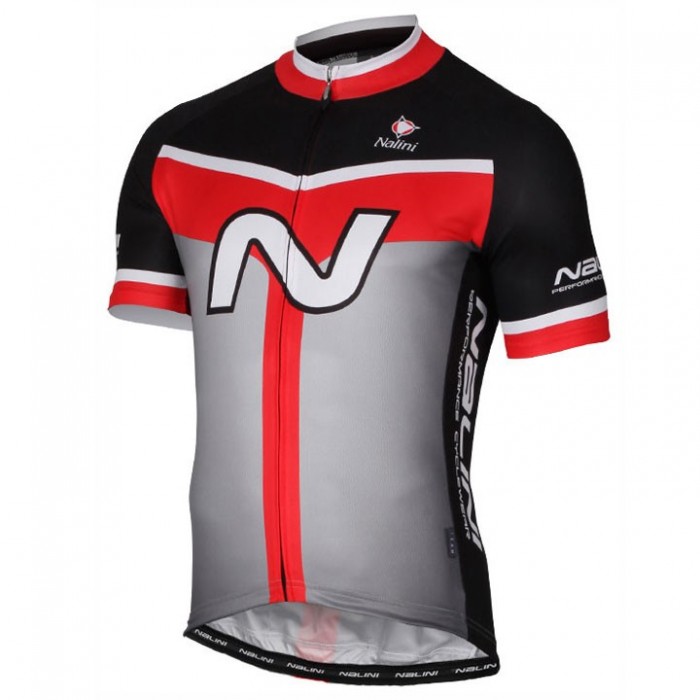 2017 Nalini PRO Navision Schwarz-Rot Radtrikot Kurzarm Radtrikot Kaufen