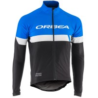 2017 Orbea Club PV17 Radtrikot Langarm Schwarz Weiß Blau Radtrikot Kaufen