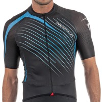 2017 Pinarello Tour Radtrikot Kurzarm-Schwarz Sky Blau Radtrikot Kaufen
