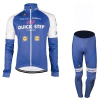 Quick Step Floors 2017 Pro Fahrradbekleidung Satz Radtrikot Langarm+Lang Radhose Radtrikot Kaufen