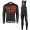 2017 Scott Rc Schwarz-Rot Fahrradbekleidung Satz Radtrikot Langarm+Lang Trägerhose Radtrikot Kaufen