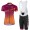 2017 Scott Damen orange violett Fahrradbekleidung Satz Radtrikot Kurzarm+Kurz Trägerhose Radtrikot Kaufen