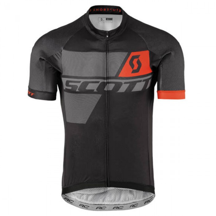 2017 Scott Schwarz Rot Radtrikot Kurzarm Radtrikot Kaufen