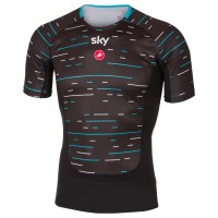 Sky Pro 2017 Prosecco Radtrikot Kurzarm-Schwarz Radtrikot Kaufen