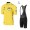 2017 Tour de France Gelb Fahrradbekleidung Satz Radtrikot Kurzarm+Kurz Trägerhose Schwarz Radtrikot Kaufen